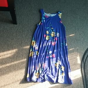 Rarley worn blue flowered dress